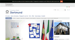 Desktop Screenshot of consdortmund.esteri.it