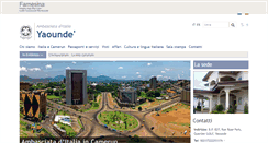 Desktop Screenshot of ambyaounde.esteri.it