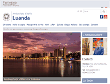 Tablet Screenshot of ambluanda.esteri.it