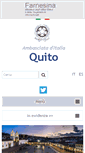Mobile Screenshot of ambquito.esteri.it