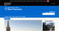 Desktop Screenshot of iicsanfrancisco.esteri.it