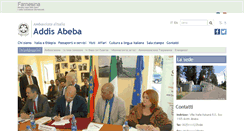 Desktop Screenshot of ambaddisabeba.esteri.it
