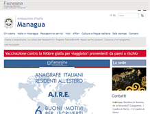 Tablet Screenshot of ambmanagua.esteri.it