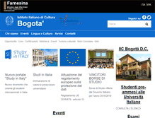 Tablet Screenshot of iicbogota.esteri.it